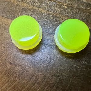 Yellow gauges body jewelry